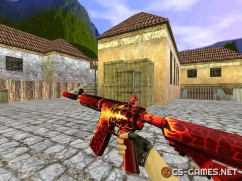 Модель HD M4A4 «Burn Out» для CS 1.6