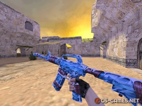Модель HD M4A1-S «Ice Vortex» для CS 1.6