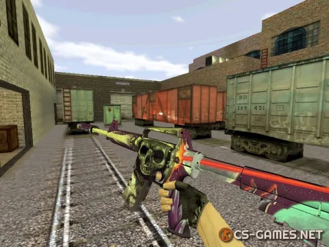 Модель HD M4A1-S «Desolate Space» для CS 1.6