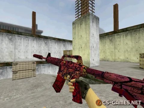 Модель HD M4A1-S «Armagedon» для CS 1.6