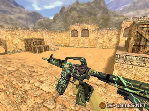 Модель HD M4A1-S «High-Voltage God» для CS 1.6