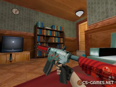 Модель HD M4A4 «Bullet Rain» для CS 1.6