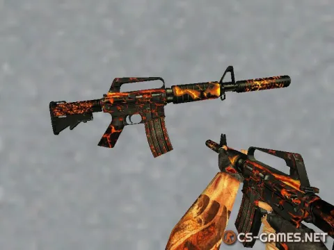 Модель M4A1 «Fire» для CS 1.6