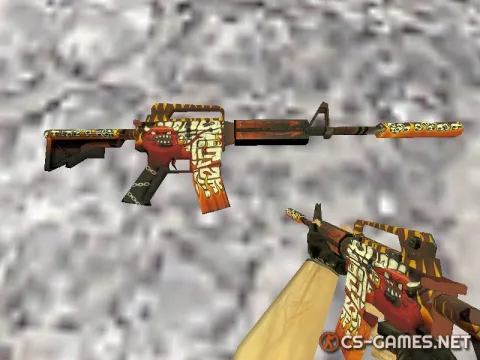 Модель M4A1 «Hellfire» для CS 1.6