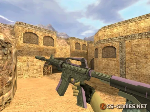 Модель HD M4A1-S «Thundering Purple» для CS 1.6