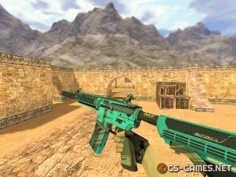 Модель HD M4A4 «Buzz Kill Blue Version» для CS 1.6