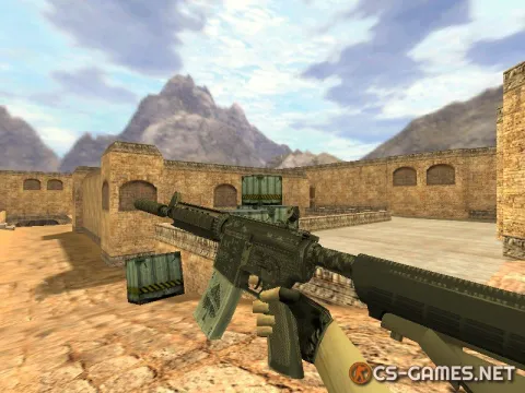 Модель HD M4A4 «Pokerface» для CS 1.6
