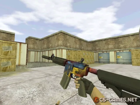 Модель HD M4A4 «Marble Fade» для CS 1.6