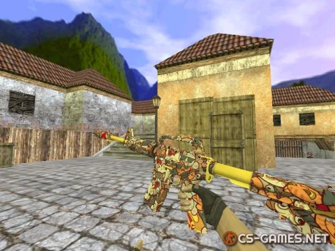 Модель HD M4A1-S «PawPaw» для CS 1.6