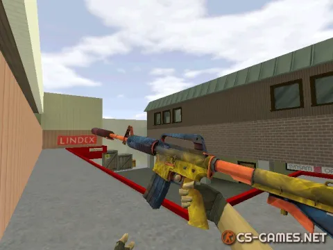 Модель HD M4A1-S «Marble Fade» для CS 1.6