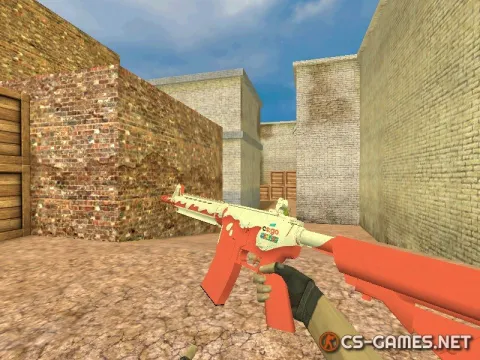 Модель HD M4A4 «Guntime Kinder» для CS 1.6