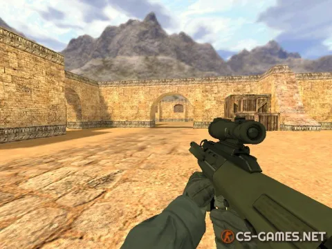 Модель AUG из CS:GO для CS 1.6