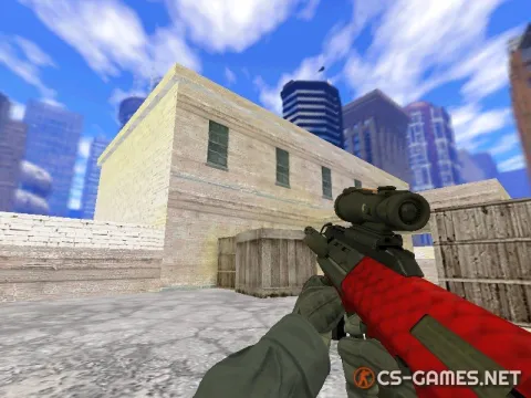 Модель AUG «Red Star» для CS 1.6
