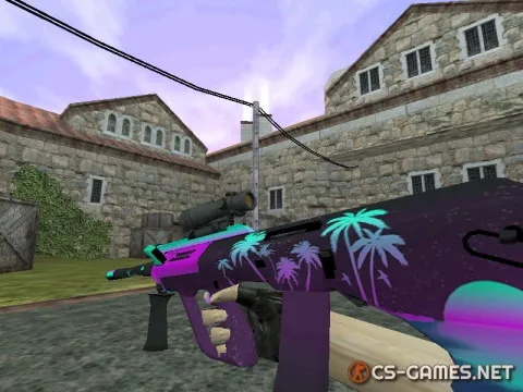 Модель HD AUG «Paradise» для CS 1.6