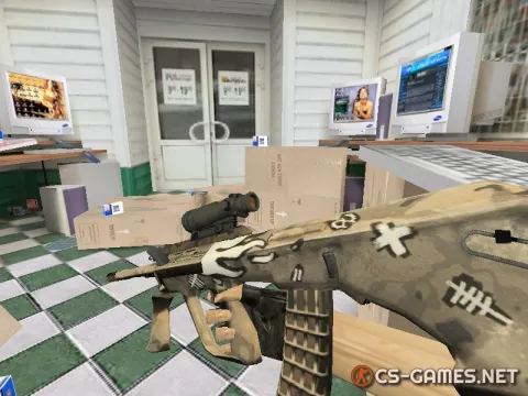 Модель HD AUG «Desert Revolt» для CS 1.6