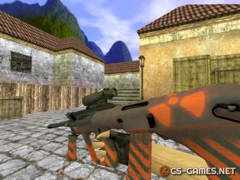 Модель HD AUG «Radiation Hazard» для CS 1.6