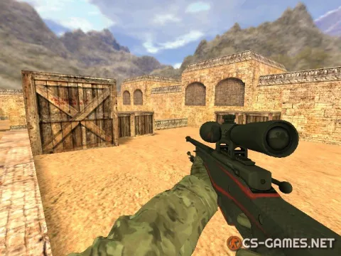 Модель AWP «Redline — Красная линия» для CS 1.6