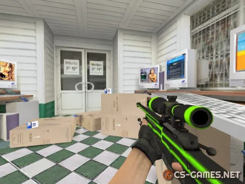 Модель AWP «Green Line — Зеленая линяя» для CS 1.6