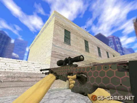 Модель HD AWP «Electic Hive» с анимацией осмотра для CS 1.6