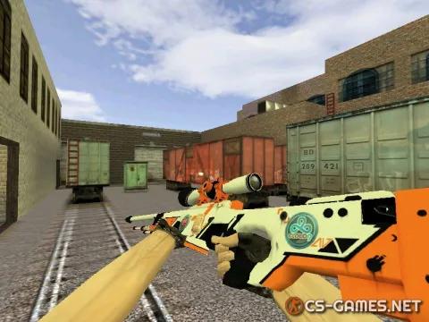 Модель HD AWP «Азимов» с наклейками для CS 1.6