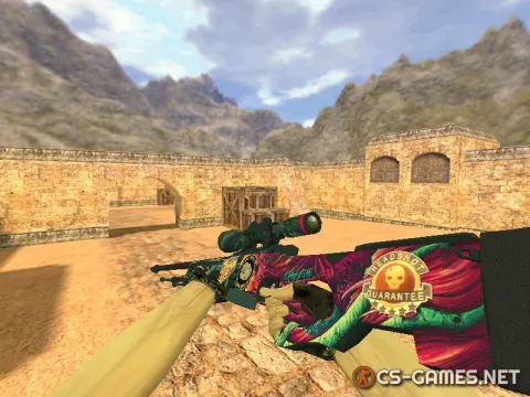 Модель HD AWP «Hyper Beast» с наклейками для CS 1.6