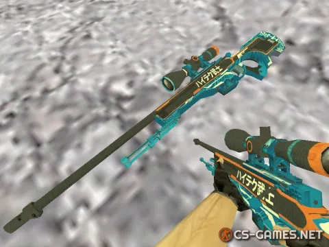 Модель HD AWP «Ronin Evolved» без анимации осмотра для CS 1.6