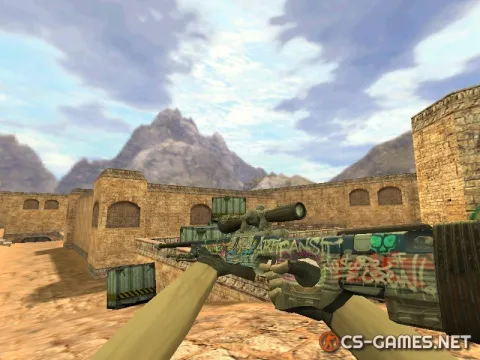 Модель HD AWP «Train Graffiti» для CS 1.6