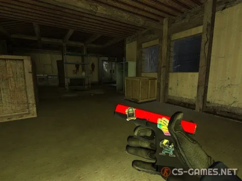 Модель Glock-18 «Candy Apple с наклейками» для CSS v34