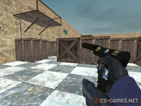Модель USP «Кровавый тигр с наклейками» для CSS v34