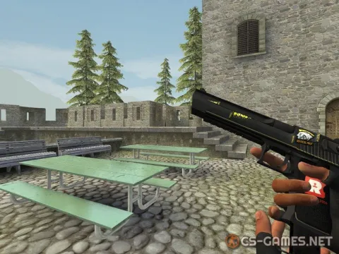 Модель Desert Eagle «Заговор с наклейками» для CSS v34