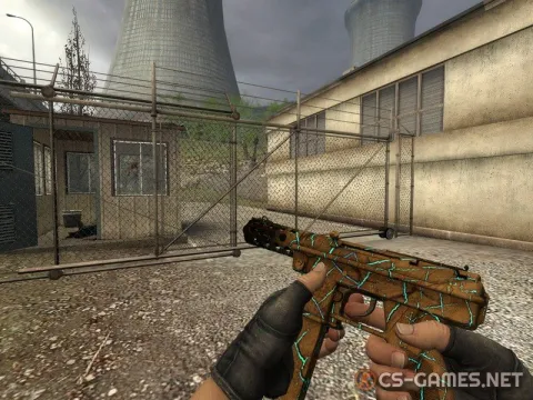 Модель Tec-9 «Cracked Opal» для CSS v34