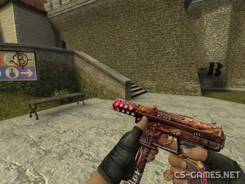 Модель Tec-9 «Galaxy Punk» для CSS v34