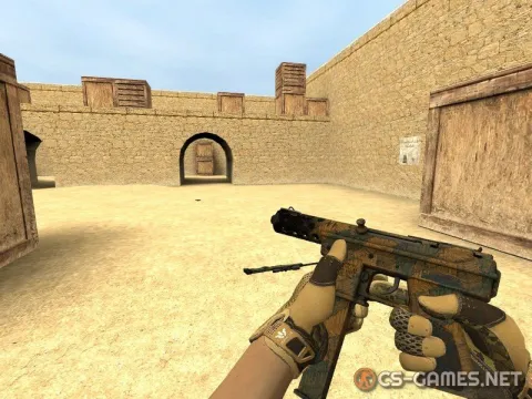 Модель Tec-9 «Ржавые листья» для CSS v34