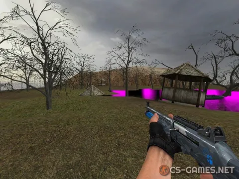 Модель XM1014 «Blu-tiger Camo with Paw print» для CSS v34