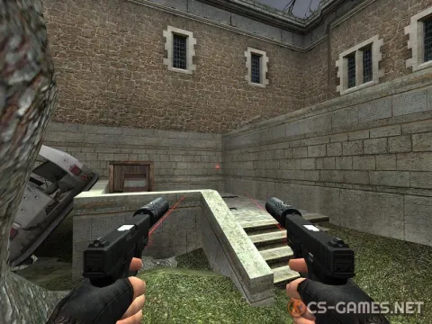Модель P90 «Два бесшумных Glock» для CSS v34