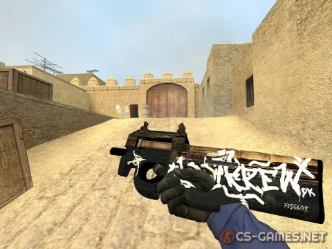 Модель P90 «Wasteland Rebel» для CSS v34
