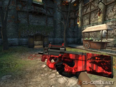 Модель P90 «Virus Red» для CSS v34
