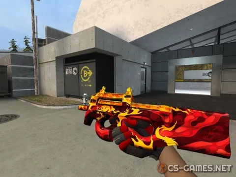 Модель P90 «HellFire» для CSS v34