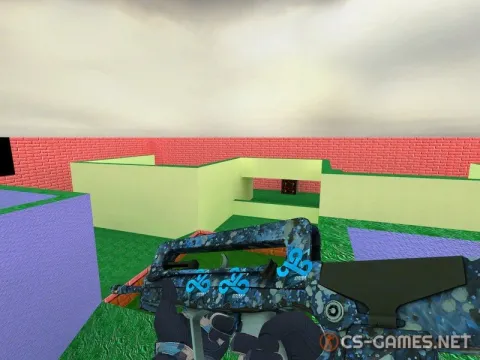 Модель Famas «Cyanospatter» для CSS v34