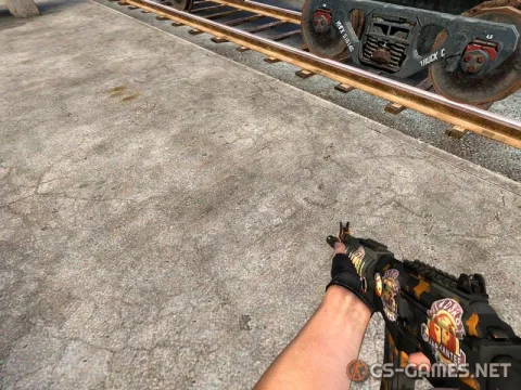 Модель Galil «Pixel Camouflage с наклейками» для CSS v34