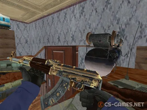 Модель AK-47 «Kartel GOLD» для CSS v34
