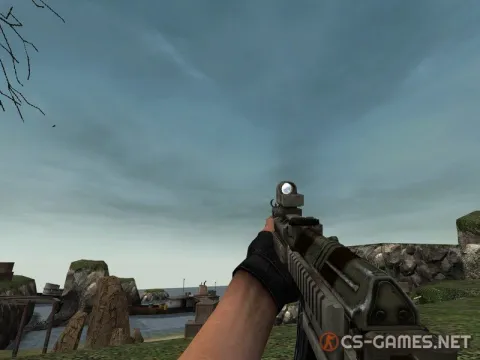 Модель AK-47 «Arma II SA58 CCO Hybrid» для CSS v34