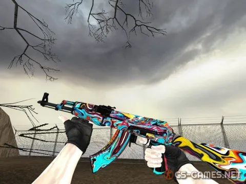 Модель AK-47 «Colorful Apocalypse» для CSS v34