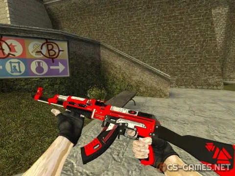 Модель AK-47 «Turbine Red» для CSS v34