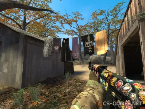 Модель AK-47 «Из CS:GO с наклейками» для CSS v34