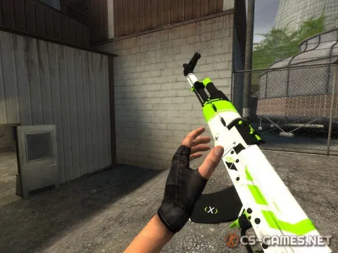 Модель AK-47 «Asiimov Lime» для CSS v34