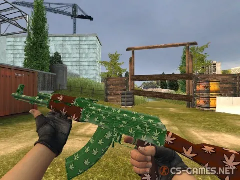 Модель AK-47 «Листья конопли» для CSS v34