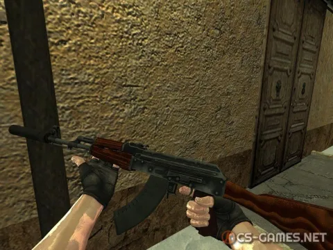 Модель AK-47 «Из CS:GO с глушителем» для CSS v34
