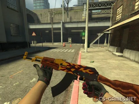Модель AK-47 «Flame» для CSS v34