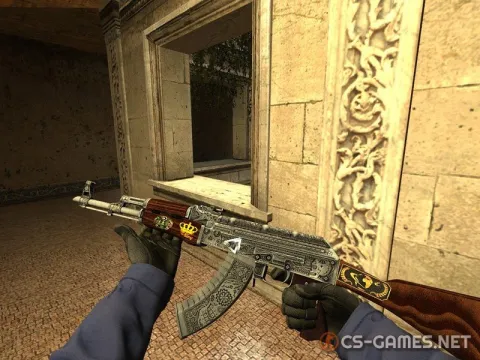 Модель AK-47 «Cartel с наклейками» для CSS v34